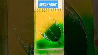 Spray Paint 🤖spraypaint sprayart spraypaintingart leafart satisfyingart artsupplies short yt [upl. by Jerrylee345]