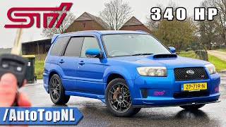 340HP Subaru Forester STI REVIEW on AUTOBAHN NO SPEED LIMIT by AutoTopNL [upl. by Burney]