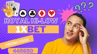 How We Play Royal HiLo Game 1xbet [upl. by Adnaw903]