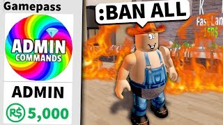 Buying ROBLOX admin then ruining their game [upl. by Hesky57]