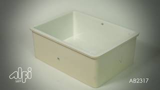 ALFI brand AB2317 23 Inch White Fireclay Undermount Kitchen Sink [upl. by Edualc]