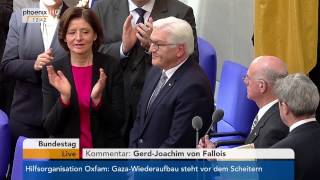 Vereidigung und Rede des neuen Bundespräsidenten FrankWalter Steinmeier am 22032017 [upl. by Hazeefah]