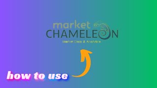 Market Chameleon’s AttheMoney Option Straddle Screener A StepbyStep Guide [upl. by Aguie]