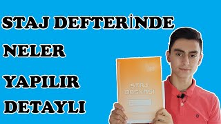 STAJ DEFTERİ 📒 NASIL DOLDURULUR DETAYLI ANLATIM ❗️❗️❗️ [upl. by Abrahamsen108]