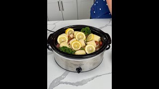 How to make an easy summer dinner in the crockpot [upl. by Mirabel]