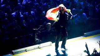 U2  4K  quotPride In the Name of Lovequot FANTASTIC VERSION  United Center Chicago  June 28th 2015 [upl. by Yllac]