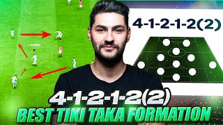 EA FC 24 MOST META FORMATION FOR TIKI TAKA TUTORIAL 41212 2 BEST TACTICS amp INSTRUCTIONS [upl. by Caitrin]