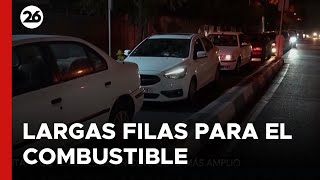 IRÁN  Largas filas para cargar combustible por temor a un aumento del conflicto [upl. by France926]