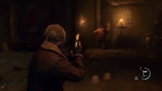 Resident evil 4 remake double garrador Boss Fight [upl. by Airetnohs293]