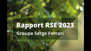 Vidéo RhSE 2023  Serge Ferrari Group [upl. by Eyssej]