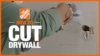 How to Cut and Repair Drywall  The Home Depot [upl. by Gayle]