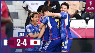 AFCU23  QFinal  Qatar 2  4 Japan [upl. by Moriarty]