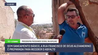 SEM SANEAMENTO BÁSICO A RUA FRANCISCO DE DEUS ALEXANDRINO É PREPARADA PARA RECEBER O ASFALTO [upl. by Lahcar126]