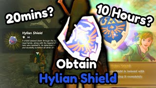 How Fast can you Obtain the Hylian Shield in Every Zelda Game [upl. by Saul]