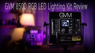 GVM 850D RGB LED Lighting Kit Review [upl. by Aix]