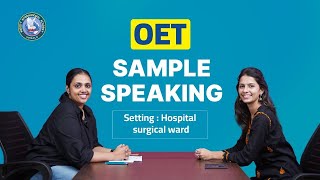 OET Speaking Sample  Care Hospital London [upl. by Melly]