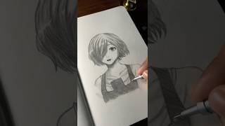 Touka sketch art anime drawing Subscribe for more [upl. by Mignonne394]