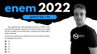 ENEM 2022  QUESTÃO 170  SISTEMA DE EQUAÇÕES  Um parque tem dois circuitos de tamanhos diferentes [upl. by Rramahs]