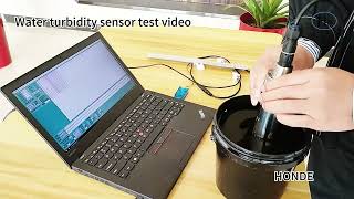 Water turbidity sensor test video [upl. by Herald]