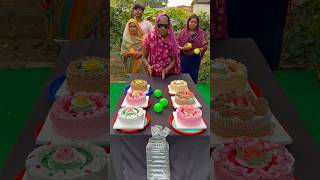 Best ball roll win cake Challange games shorts [upl. by Yelah482]