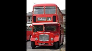 1932017 Hants amp Dorset 1254 Bristol Lodekka FLF KRU224F  RetroBus Running Day  Winchester [upl. by Neelehtak12]