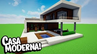 Minecraft CONSTRUINDO UMA CASA MODERNA 9 [upl. by Ydderf]