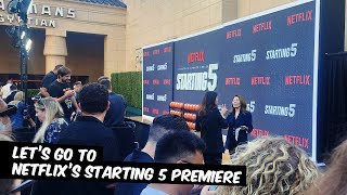 Lets Go Red Carpet of Netflixs Starting 5 92324 [upl. by Agnimod]