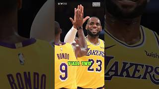 LeBron amp Rondo’s basketball IQs on the same Lakers team 🤯 nba lakers lebronjames draymondgreen [upl. by Ecinrev]