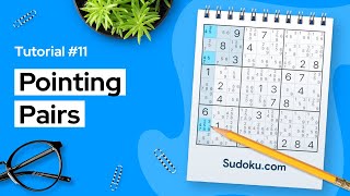 Pointing pairs  an Intermediate Sudoku technique [upl. by Serra]