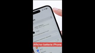 Affiche licône de batterie sur tous les iPhone depuis iOS 161  iOS iPhone shorts [upl. by Vinni]