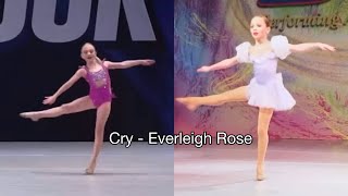 Cry  Everleigh Rose Maddie Ziegler’s Dance Moms Solo Edit [upl. by Akerboom]