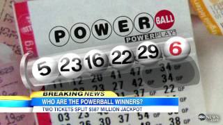 Powerball Winning Numbers Picked in Arizona Missouri Two Winners Take Jackpot [upl. by Llerraf]