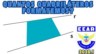 EEAR  Considere 5 pontos na reta r e 7 pontos na reta s sendo r e s paralelas entre si O número d [upl. by Ahsoet]