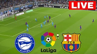 🔴LIVE BARCELONA vs ALAVES I LALIGA 202425 MATCH  FULL STREAMING I LIVE NOW [upl. by Ahsele]