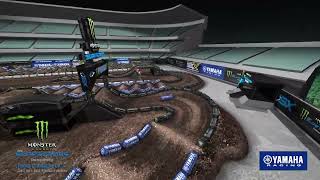 Yamaha Animated Track Map  Round 1  Anaheim 1 [upl. by Aeslahc210]