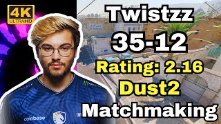 Twistzz 35Kills  Official Matchmaking Dust2  Oct 9 2024 cs2 pov [upl. by Lenard582]