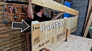 CÓMO hacer PUERTA de MADERA ✅️ con herramientas manuales [upl. by Attennod658]