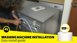 How to Install a Washing Machine Easy Guide [upl. by Alleda]