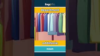 🇬🇧🇸🇰 department  oddelenie  vocabulary builder  learn English  naučme sa anglicky [upl. by Ayian548]