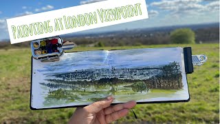 Painting London View From Stanmore Country Park [upl. by Jurdi305]