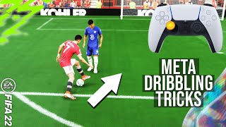 FIFA 22  3 Easy META Dribbling Tricks That Pros Dont Want You To Know TUTORIAL [upl. by Ahsinert]