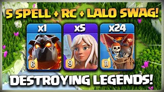 After Update LaLo Swag🔥TH16 Lalo Fireball Attack Strategy  Th 16 Warden Charge LavaLoon Attack coc [upl. by Suzi579]