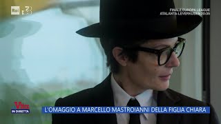 Lomaggio a Marcello Mastroianni della figlia Chiara  La Vita in diretta 22052024 [upl. by Hunger107]