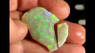 Cutting the Rainbow Shield Opal Part 4 [upl. by Boggers]