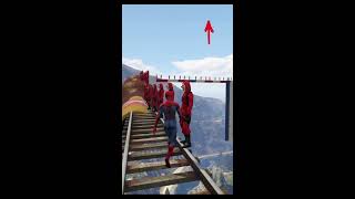 GTA 5 EPIC RAGDOLL SHOW SPIDERMAN VS COLOUR MINIONS FALLS amp FAILS LIVE GTA V gta [upl. by Ylyl137]