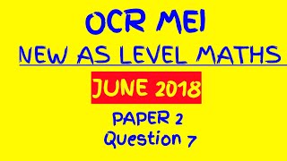 OCR MEI 2018 New AS Level Maths Paper 2 Walkthrough Q7 Mean Standard Deviation and Outliers [upl. by Calmas974]