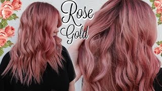 ☽ My ROSE GOLD Hair Color Tutorial ☾ BEST FORMULA EVER [upl. by Niras]