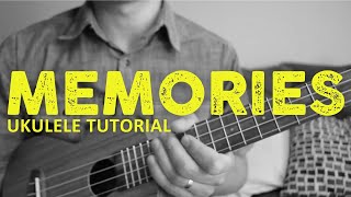 Maroon 5  Memories EASY Ukulele Tutorial  Chords  How To Play [upl. by Ettebab]