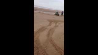 Ardeer beach quad amp yz crash [upl. by Atinaj497]