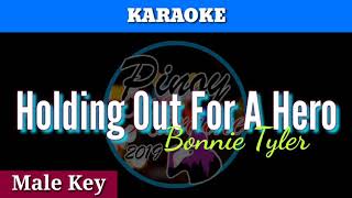 Holding Out For A Hero by Bonnie Tyler  Karaoke  Male Key [upl. by Linzer619]